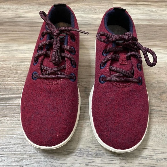 NEW Allbirds Wool Runners Shoes Sneakers Size 8 Olympus Red - Picture 2 of 7